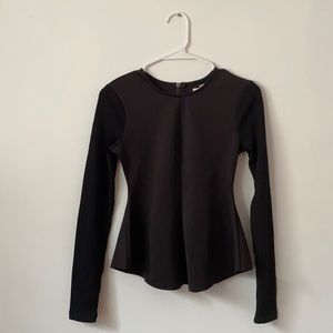 Silence + Noise Long Sleeve Tapered Blouse